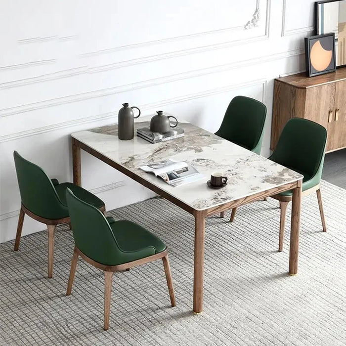 Modern Minimalist Kitchen Table Italian Simple Light Luxury Marble Dinning Table Restaurant Household Tavoli Da Pranzo Furniture