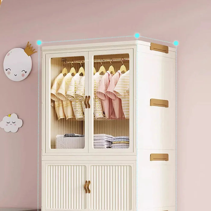 Kids Baby Wardrobe Modern Nordic Hanging Hotel Bedroom Wardrobe Organizer Display Armario Plegable Para Ropa Bedroom Furniture
