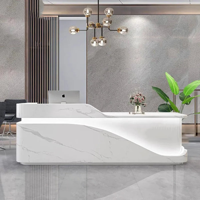 White Restaurant Tables Front Desk Lectern Pulpit Podium Stand Register Shop Counter Standing Office Pulpitos Bureau Furniture