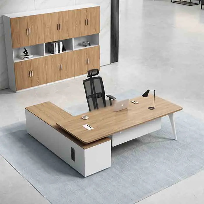 Executive Storage Office Desks Working Corner Reading Wooden Office Desks Keyboard Drawers Scrivania Ufficio Lavoro Furnitures