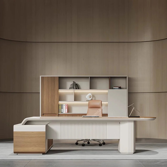 Executive Work Office Desks Drawers Corner Desktop Storage Office Desks Meeting Modern Luxury bureau meuble Furniture WJ25XP