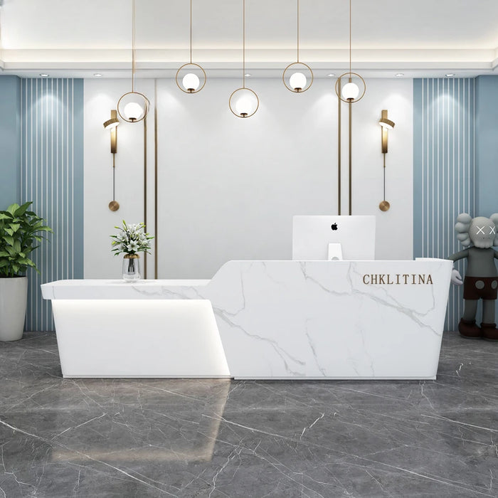 Beauty Salon Reception Desks Hospital Computer Cashier Shop Rostrum Reception Desks Mobile Recepcion Mostrador Bar Furniture