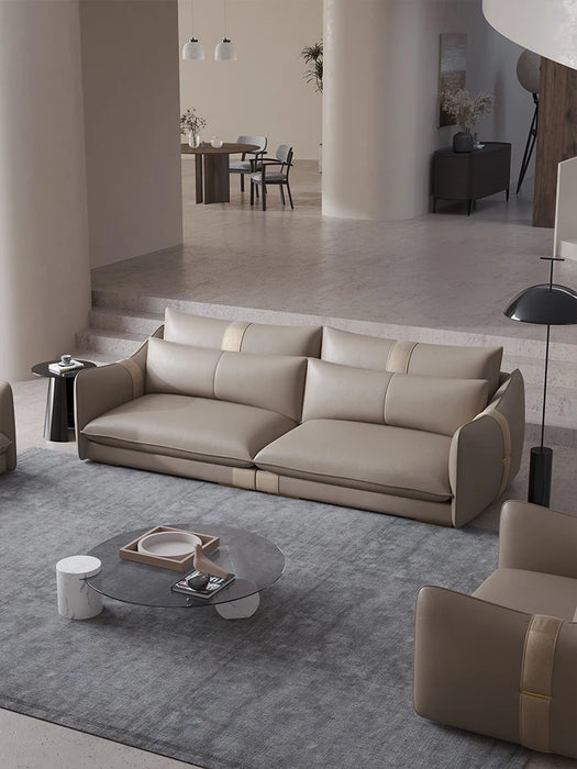 Fabric Sofa Large Living Room Modern Simple and Light Luxury Imported Flannel Sofa