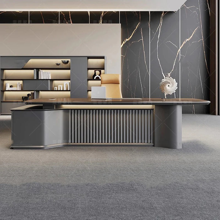 Vanity L Shaped Desk Reception Drawers Modern Executive Office Desk Storage Students Escritorios De Ordenador Office Furniture