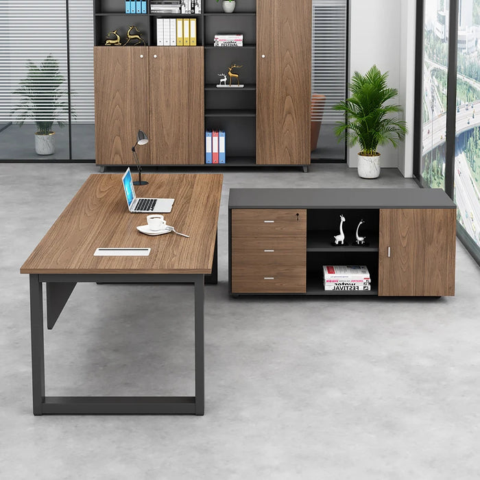 Studio Executive Office Desk Luxury Fashion Storage Professional Computer Wooden Desk Tables Set Scrivania Tavolo Room Furniture