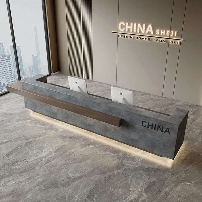 Podium Office Reception Desk Bar Counter Church Shop Study Reception Desks Modern Hospital Mostrador Recepcion Salon Furniture