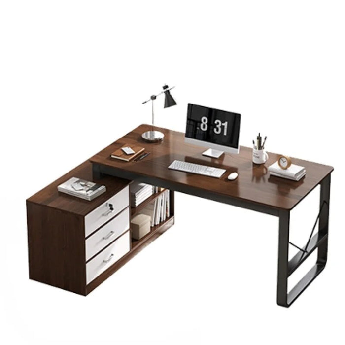 Employee Work Office Desks Table Modern Home Computer Office Desks Simplicity Drawers Escritorio Ordenador Furniture QF50OD