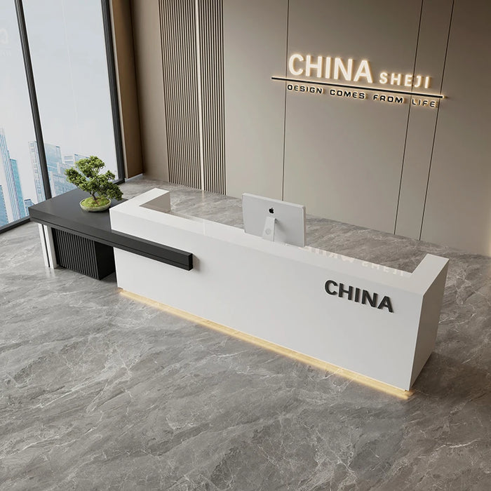Beauty Salon Reception Desks Executive Counter Pulpit Front Reception Desks Luxury Escritorios De Oficina Office Desk Furniture