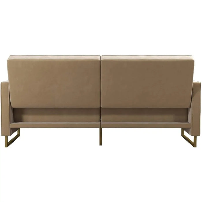 Skylar Coil Futon, Modern Sofa Bed and Couch, Loveseat For Living Room and Bedroom