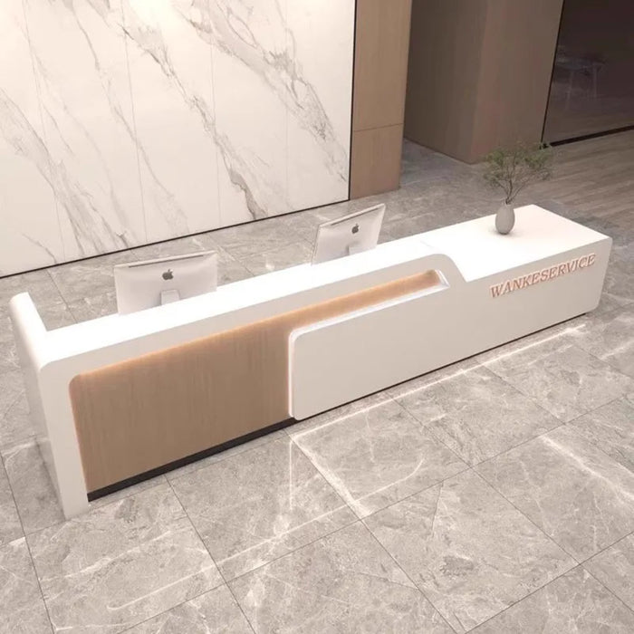 Beauty Salon Reception Desk Counter Counter Lectern Podium White Luxury Cash Reception Desks Shop Muebles Modern Furniture