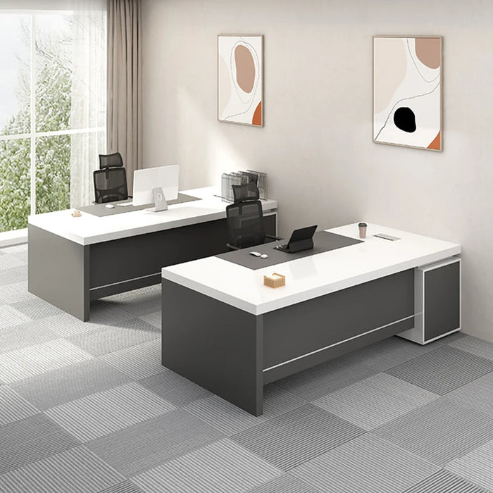 Ideas Boss Office Desk Studio Elegant Executive Designer Modern Storage Computer Desk Tables Drawers Moveis Para Casa Furniture