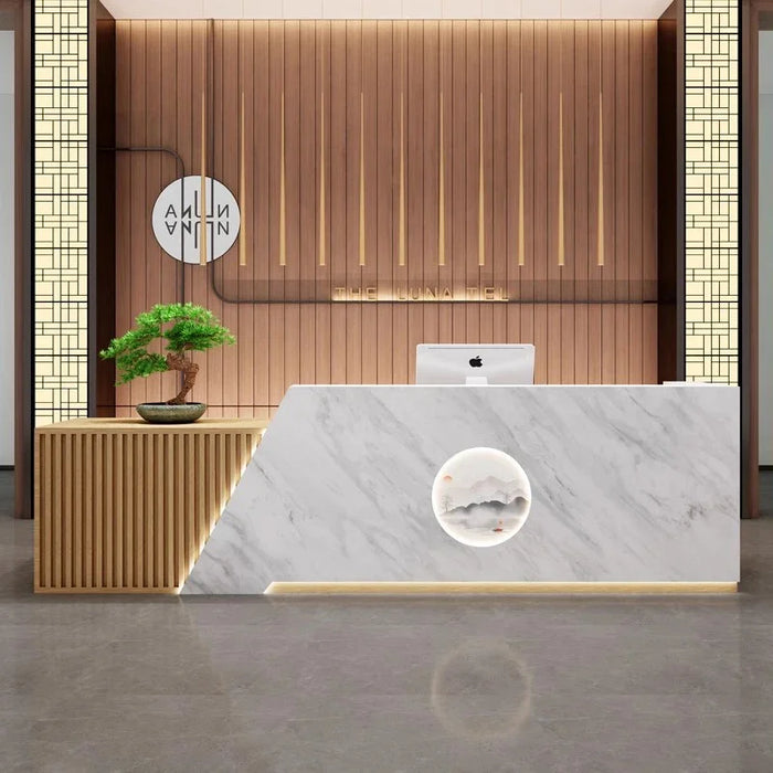 Banco Console Store Reception Desk Simple Cabinet Cashier Table Standing Reception Desk Front Desk Mostrador Room Furniture