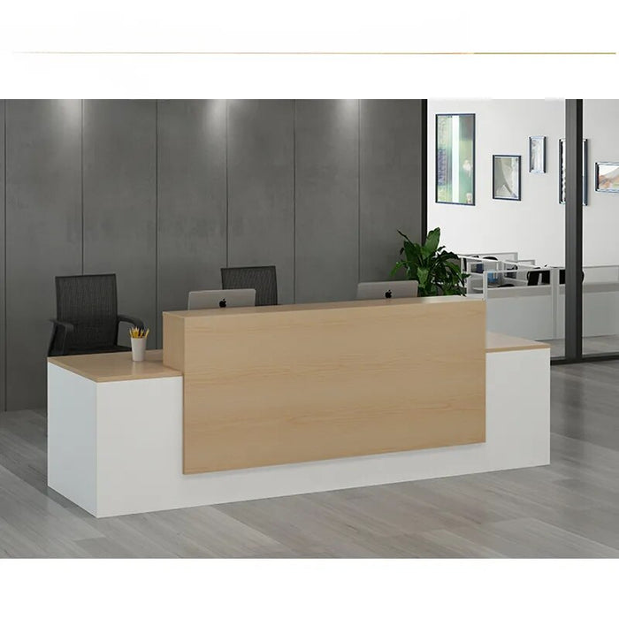 Commercial Office Furniture Hot Sale Elegant Front Desk Bar Counter Lobby Wooden Modern Reception Desk