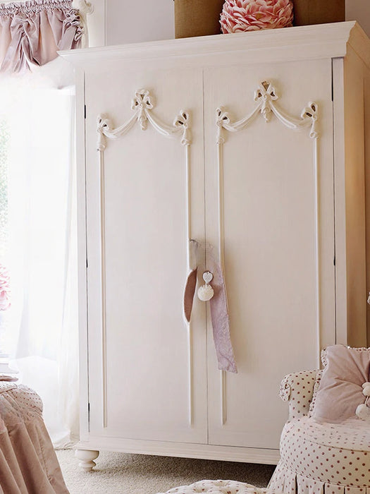 Children's wardrobe European Princess room wardrobe double-door wardrobe locker customization