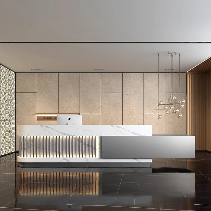 Luxury Counter Reception Desks Computer Rostrum Cashier Commercial Reception Desks Club Bureau Meuble Minimalist Furniture