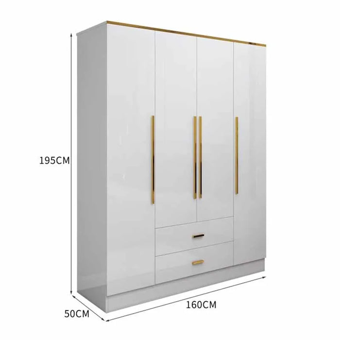 Gold White Wardrobe Clothes Designer Waterproof Children Wardrobe Organizers Nordic Vestidor De Armario Abiertos Hotel Furniture