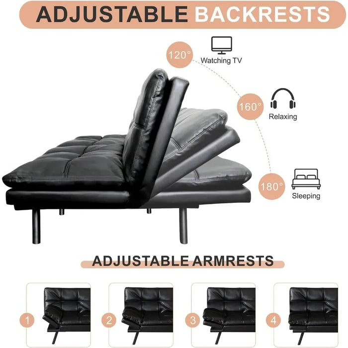 Sofa bed, memory foam futon, convertible, easy to assemble, sofa bed sofa
