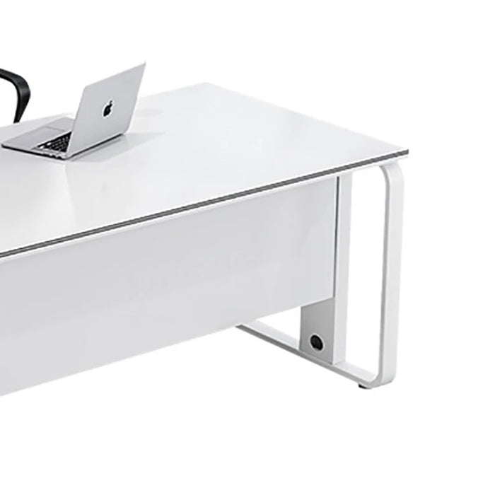 Boss Minimalist Office Desk White Unique Executive Reception Computer Desks Luxury Secretary Mesa Escritorio Mesa Escritorio