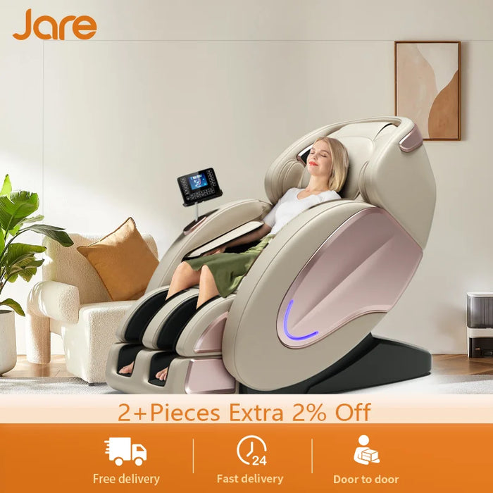 Jare E8 Electric Massage Chair Full Body Airbag U-Shape Pillow Zero Gravity Hips Massage Intelligent Massage Chair