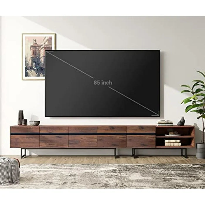 Modern TV Stand for Up To 100 Inch 2 in 1 Entertainment Center TV Console with Storage Cabinets Media Console for Living Room