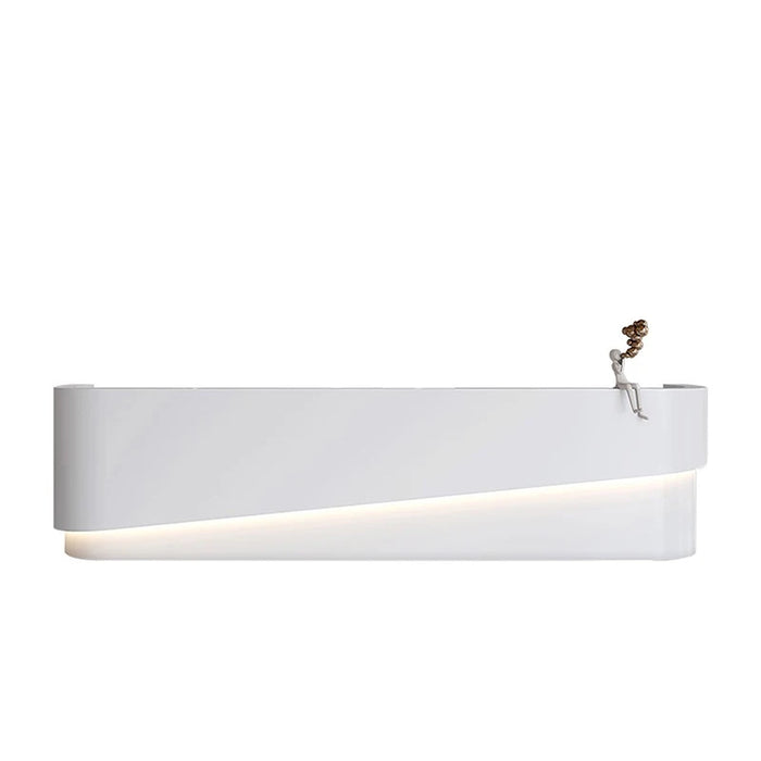 Shop Clinic Reception Desks Wooden Office Cash Lecture Stand Reception Desks Salon Rezeption Desk Beauty Commercial Furniture