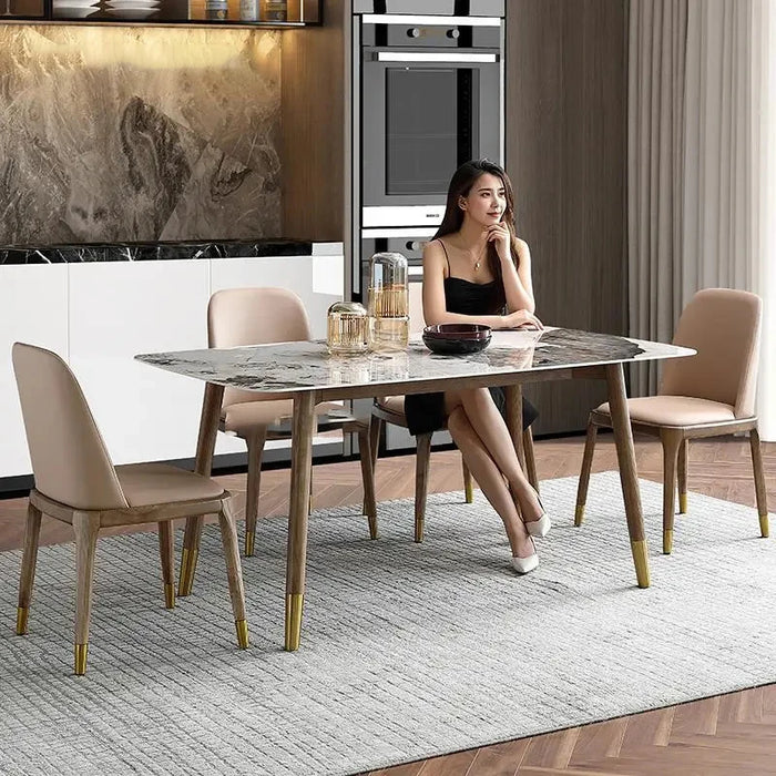 Unique Wedding Dinning Tables Sets Marble Combination Indoor Industrial Luxury Home Living Room Mesa De Comedor Office Furniture