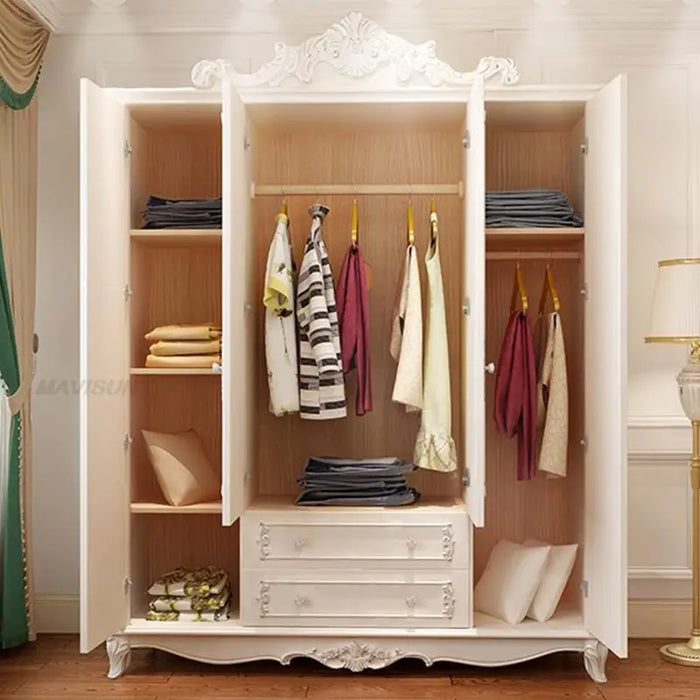 White Nordic Bedroom Wardrobes Furniture Wood Chest Of Drawers Clothes Organizer Closet Wardrobe Cabinets For Room Set Armarios