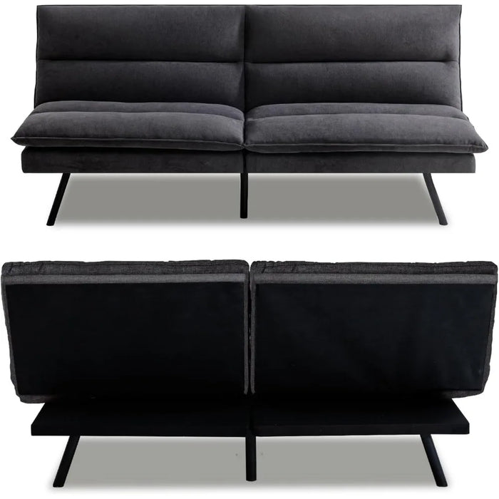 Convertible Sofa Memory Foam Futon Sofa Bed Living Room Sofas Suitable for Small Space Compact Living Space Apartment Furniture