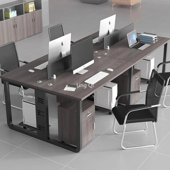 Dark Wood Free Shipping Office Desk Executive Conference Mid Century Vintage Computer Desks Vanity Student Bureau Home Furniture