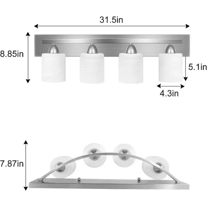 Bathroom Vanity Light Fixture - Bathroom Lighting Fixtures Over Mirror - Vanity Lighting Fixtures - Interior Bathroom