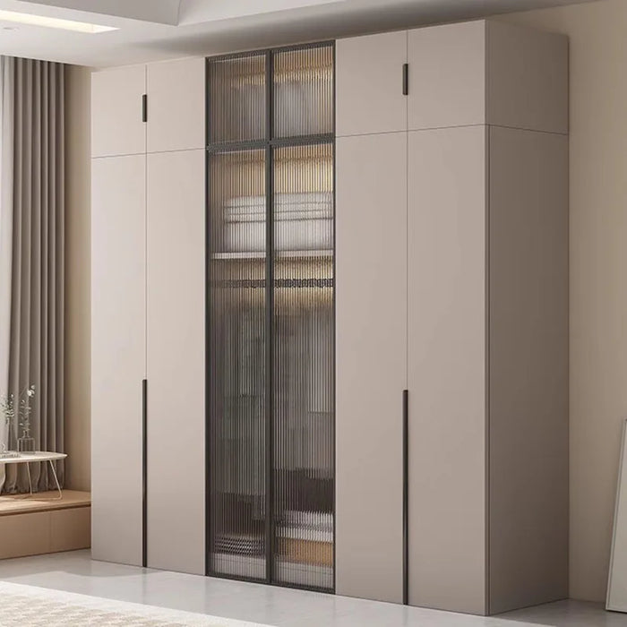 Luxurious Hanging Wardrobe Modern Clothes Room Organization Wardrobe Bedroom Storage Closet De Madera De Ropa Home Furniture