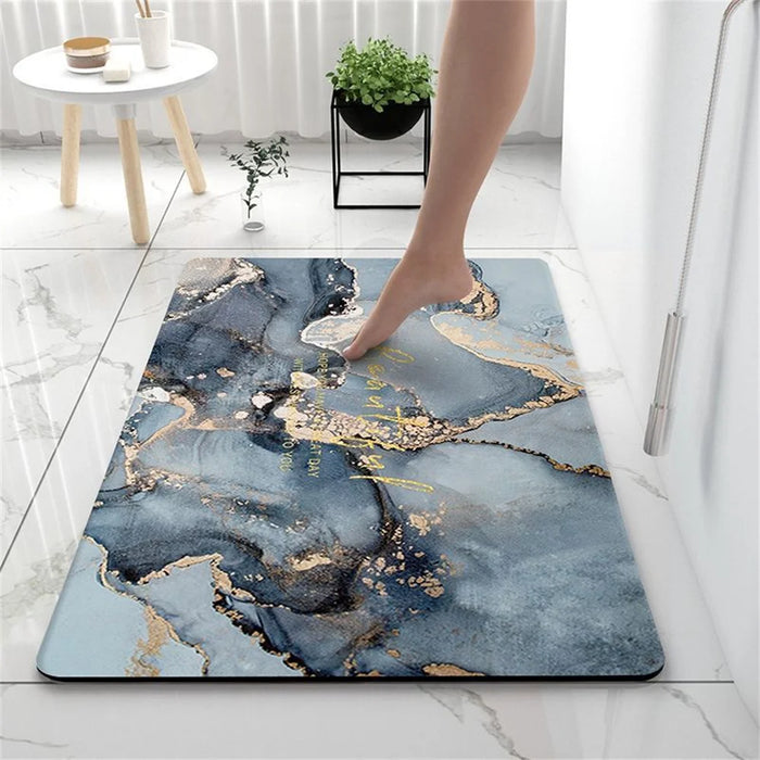 Soft Bathroom Mats Super Absorbent Diatomaceous Earth Floor Mat Non-slip Shower Rugs Toilet Carpet Foot Pads Door Mat