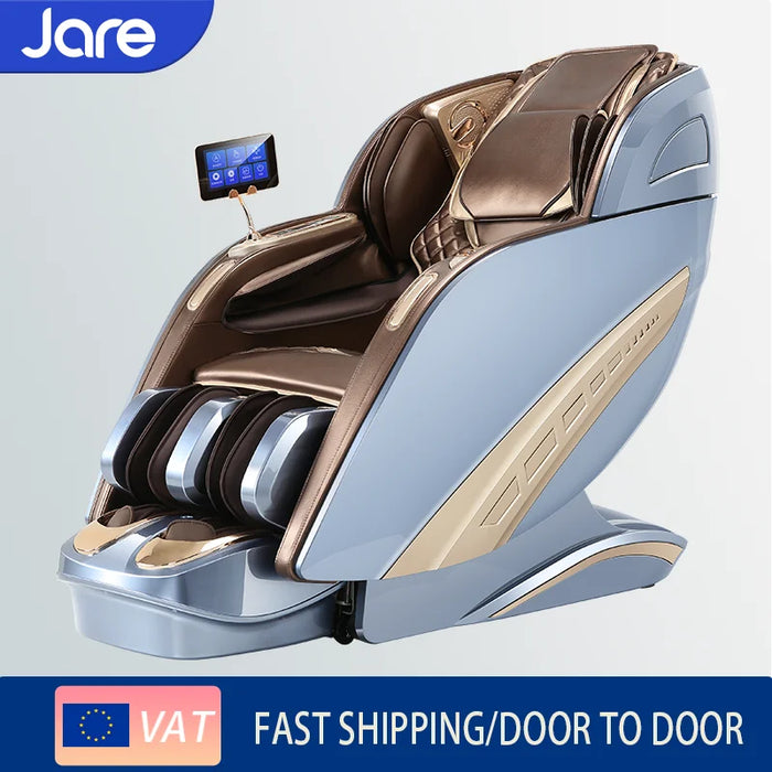 Jare 886A Full body Zero gravity electric Massage Chair Leather accessories Luxury massage Jade massage head touch screen