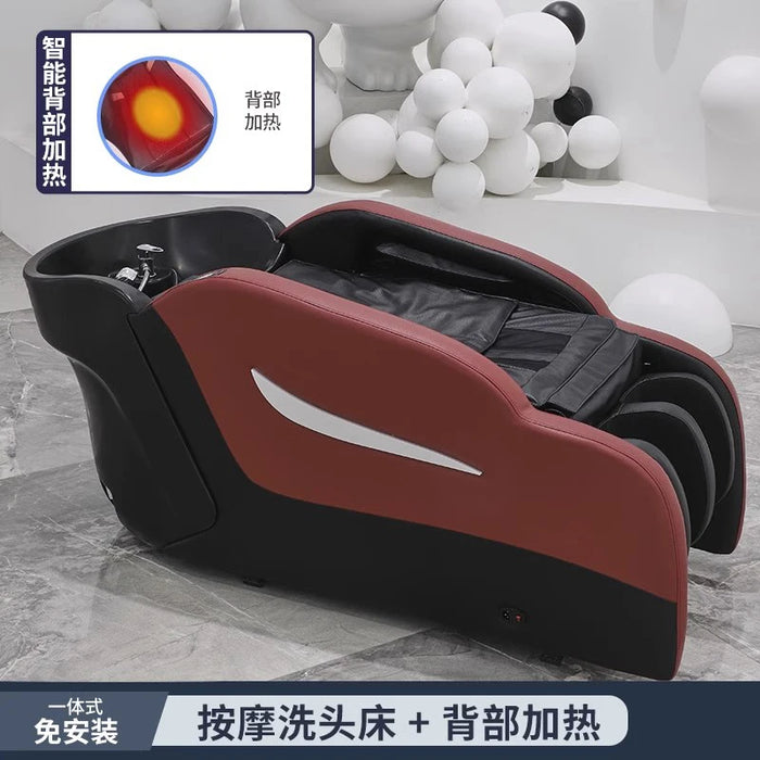 Barber Shop Head Spa Bed Lounge Comfort Adjust Ergonomics Shampo Chair Beauty Salon Luxury Lavacabezas Salon Equipment LJ50SC