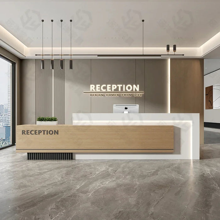 Cash Office Reception Desk Stand Podium Store Simple Reception Desk Luxury Cashier Table Recepcion Mostrador Hotel Accessories
