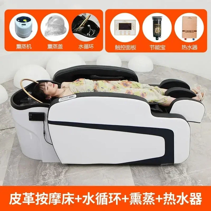 Massage Head Spa Shampoo Chair Hair Water Circulation Luxury Hair Wash Chair Salon Ergonomics Shampouineuse Furniture MQ50XF