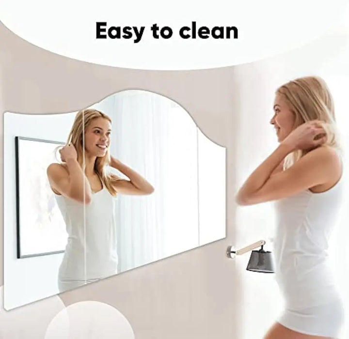 3 Way Mirror, Trifold Mirrors, Three-Way Frameless Vanity, 41" x 24", 360 View, Tri Fold, Triple Sided, 3way, Table Top,Bedroom