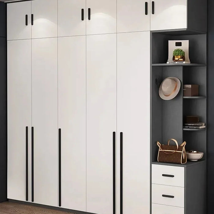 Modern Wardrobe In White Cabinets Including Versatile Storage UV Board Nordic Furniture Combination Home Luxury Closet GY50GM