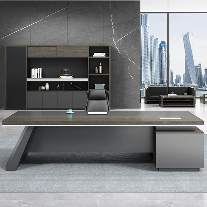 Minimalist Modern Boss Office Desk Business Single Person Large Desk President Office Manager Supervisor Desk Office Furniture