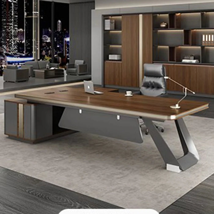 Boss Desk Minimalist Modern Office Furniture Panel Style Large Class Desk President Supervisor Manager Office Desk Combination