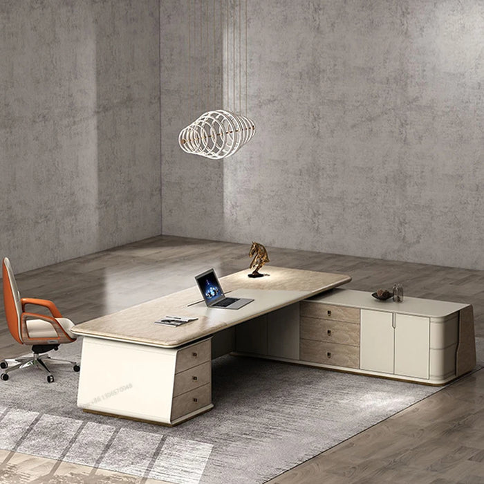 Light Luxury Boss Table, Chairman, Simple Modern Office Furniture, Office Table, Alien Creative General Manager Platform