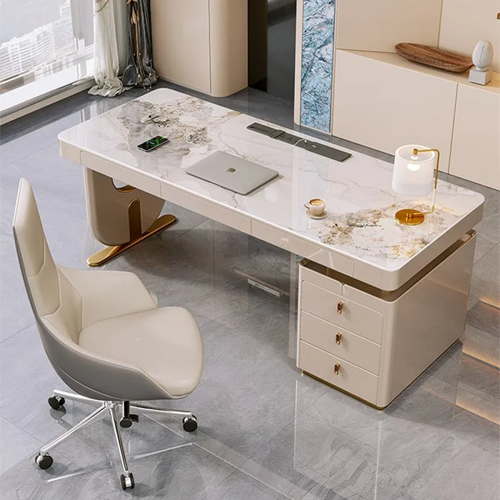 Luxury Studio Office Desk Executive Study Computer Art Writing Monitor Office Desk Work Mesa Escritorio Italian Furniture