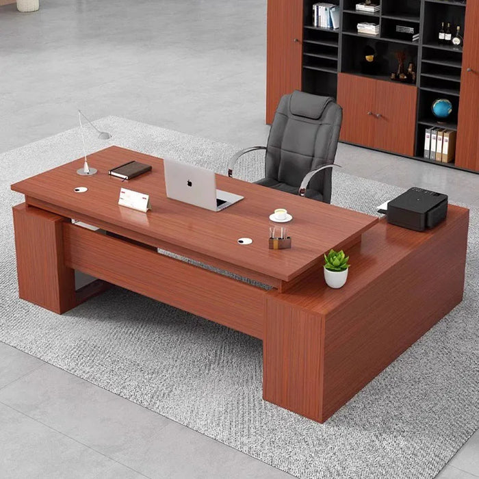 Executive Modern Office Desks Reception Black Unique Boss Computer Desks Minimalist Designer Mesa Escritorio Desk Furnitures