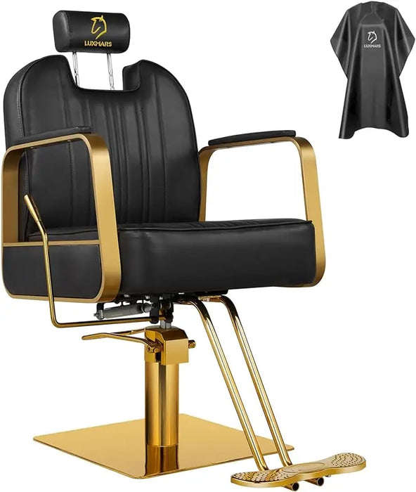 Barber Chair Salon Chairs for Hair Stylist Hydraulic Reclining Barber Chairs Adjustable Height and 360 Degree Swivel Tattoo Chai