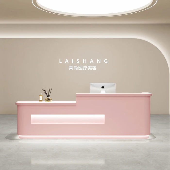 Supermarket Reception Desk Shop Barbershop Advisory Check Out Restaurant Reception Desk Office Empfangstheke Luxury Furniture