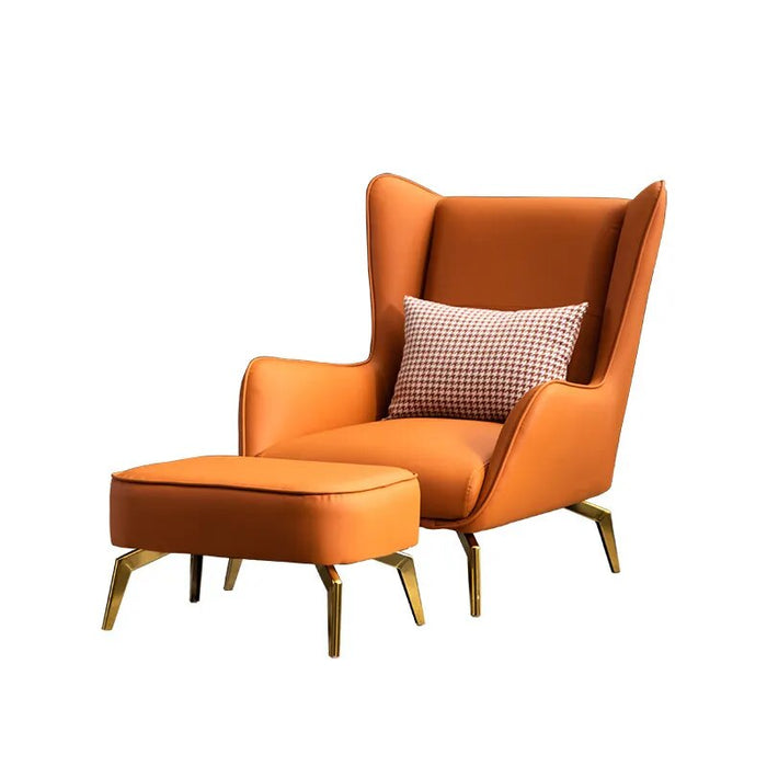 Luxury Nordic Chair Cushion Modern Armchairs Bedroom Lounge Living Room Chairs Leather Floor Furniture Sofa Set