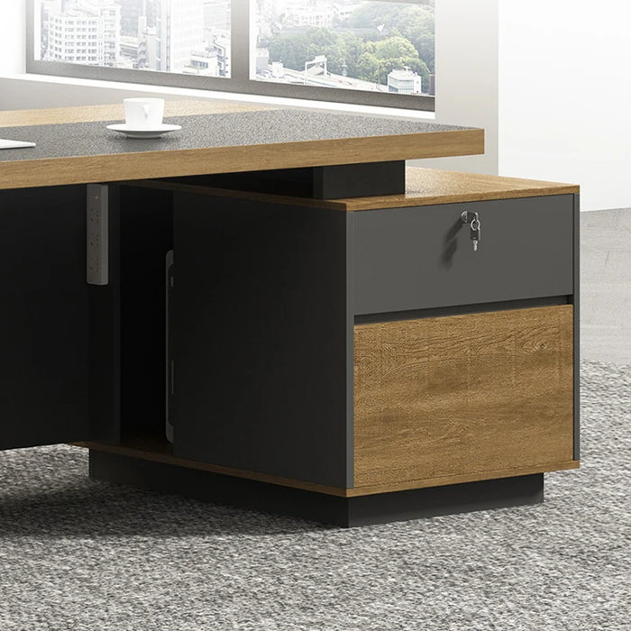 Nordic Computer Office Desk Elegant Executive Aesthetic Work Designer Ideas Wooden Desk Tables Set Muebles De Oficina Furniture