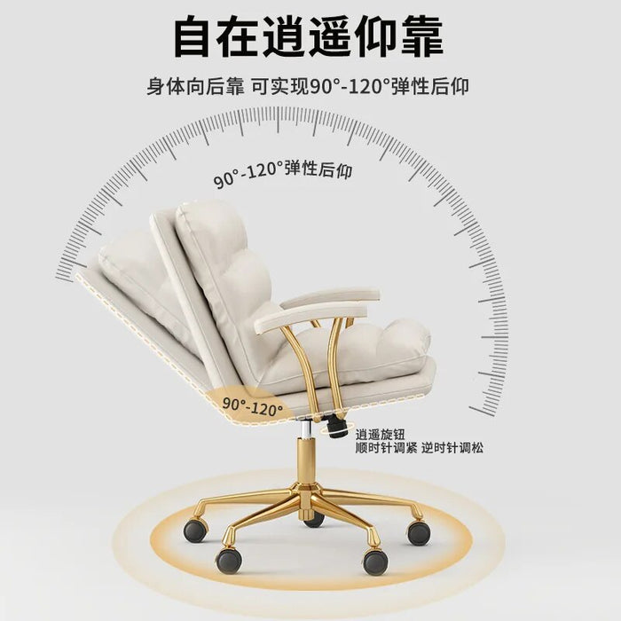 2023 Year Aoliviya Official New Computer Girls' Bedroom Desk Chair Long-Sitting Office Chair Comfortable Study Chair Ergonomic C