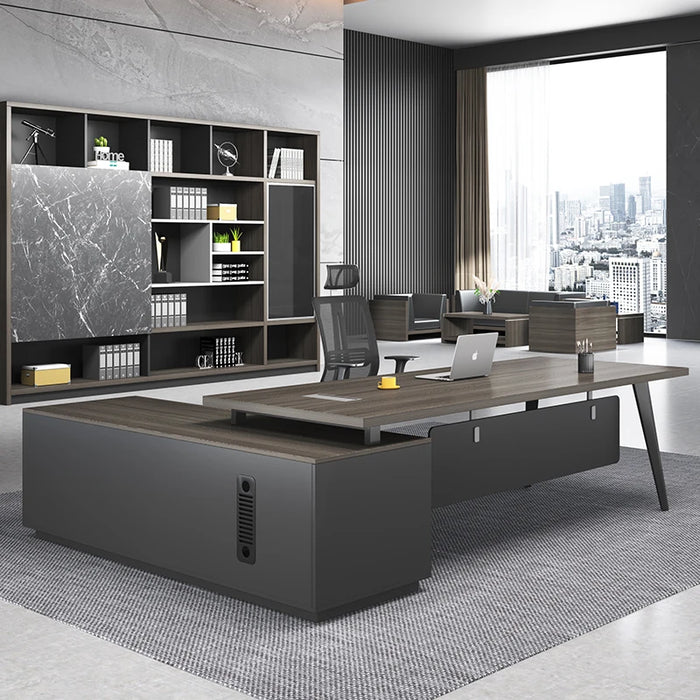 Conference Storage Office Desk Corner Monitor Stand Up Meeting Boss Luxury Office Desk Workbench Scrivania Legno Furniture HDH