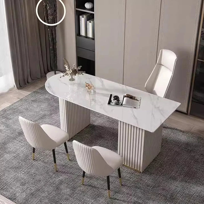 Italian Rectangle Modern Dining Table Nordic White Kitchen Relax Dining Table Restaurant Mobile Mesas De Comedor Home Furnitures